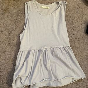 Light Blue Flowy Tank Top